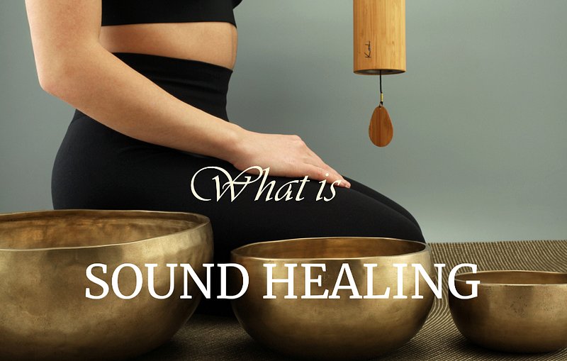 a practitioner showing an example of what is sound healing